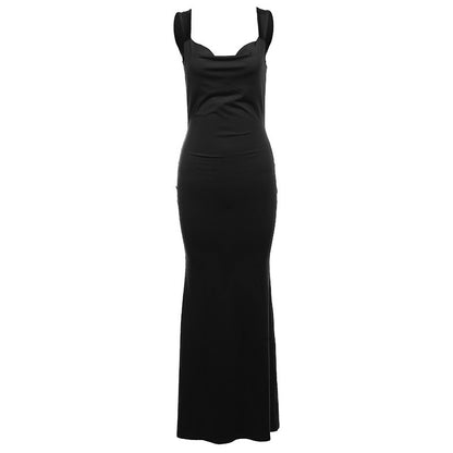 Backless Bow Slim Sheath Kleid Damen